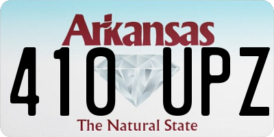 AR license plate 410UPZ
