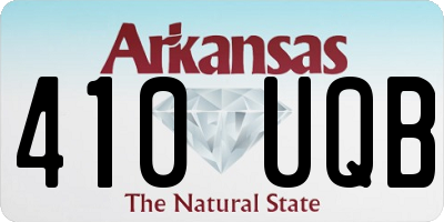 AR license plate 410UQB