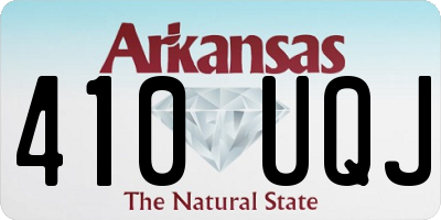 AR license plate 410UQJ
