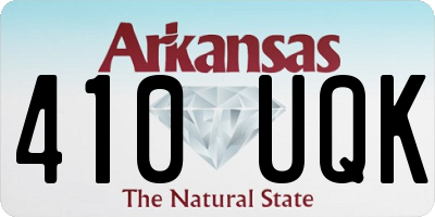 AR license plate 410UQK