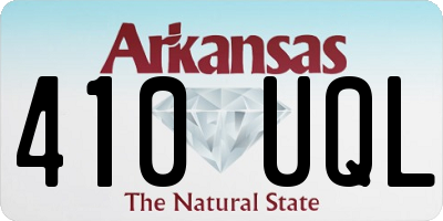 AR license plate 410UQL