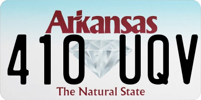 AR license plate 410UQV