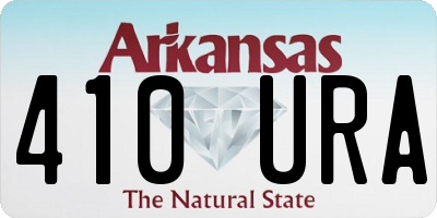 AR license plate 410URA