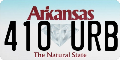 AR license plate 410URB