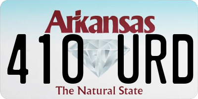 AR license plate 410URD
