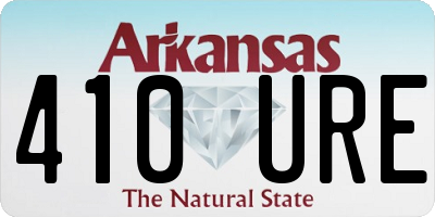 AR license plate 410URE