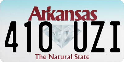 AR license plate 410UZI