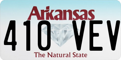 AR license plate 410VEV