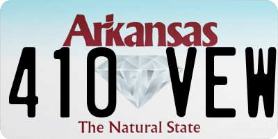 AR license plate 410VEW