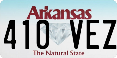 AR license plate 410VEZ