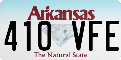AR license plate 410VFE