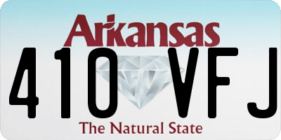 AR license plate 410VFJ