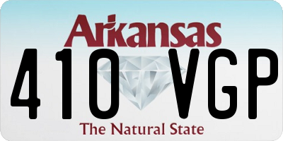 AR license plate 410VGP