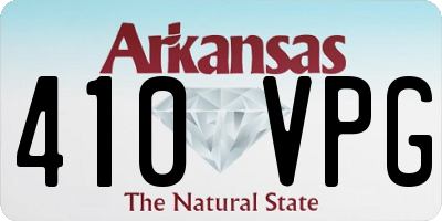 AR license plate 410VPG