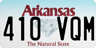 AR license plate 410VQM