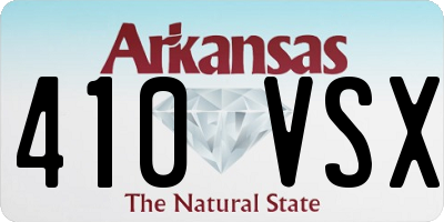 AR license plate 410VSX
