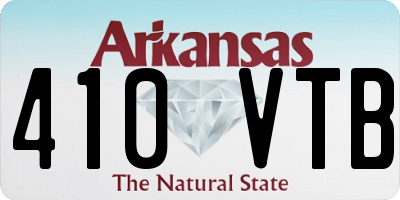 AR license plate 410VTB