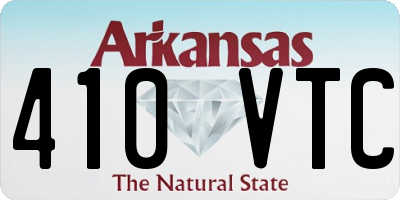 AR license plate 410VTC
