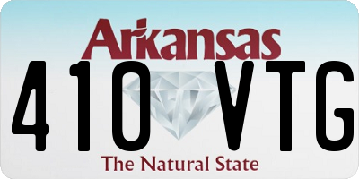 AR license plate 410VTG