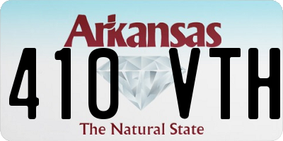 AR license plate 410VTH
