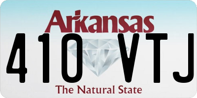 AR license plate 410VTJ