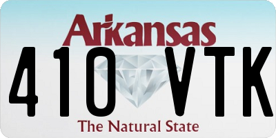 AR license plate 410VTK