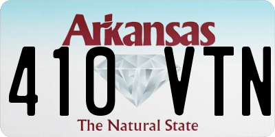 AR license plate 410VTN