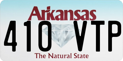 AR license plate 410VTP