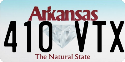 AR license plate 410VTX