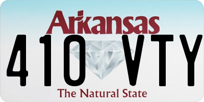 AR license plate 410VTY