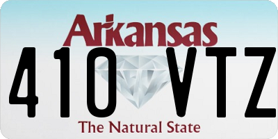 AR license plate 410VTZ