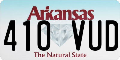 AR license plate 410VUD