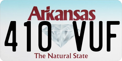 AR license plate 410VUF