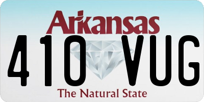 AR license plate 410VUG