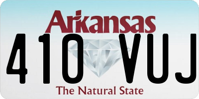 AR license plate 410VUJ