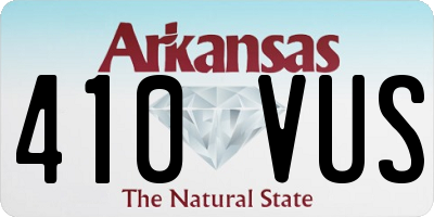 AR license plate 410VUS