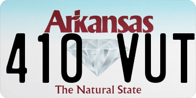 AR license plate 410VUT