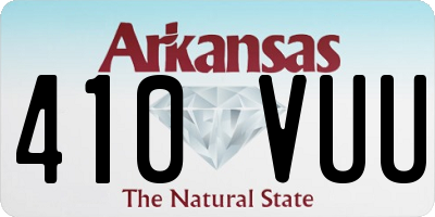 AR license plate 410VUU