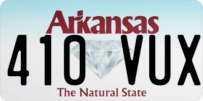 AR license plate 410VUX