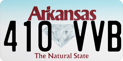 AR license plate 410VVB