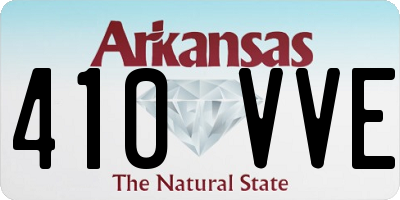 AR license plate 410VVE