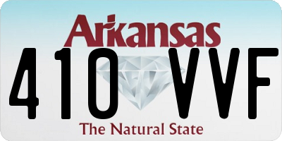 AR license plate 410VVF