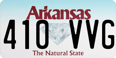 AR license plate 410VVG