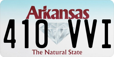AR license plate 410VVI