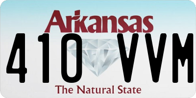 AR license plate 410VVM