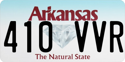 AR license plate 410VVR