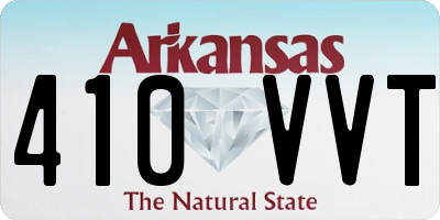 AR license plate 410VVT