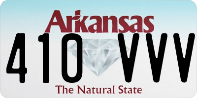 AR license plate 410VVV
