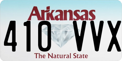 AR license plate 410VVX