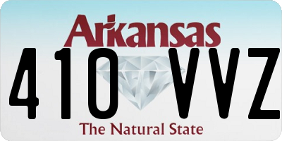 AR license plate 410VVZ